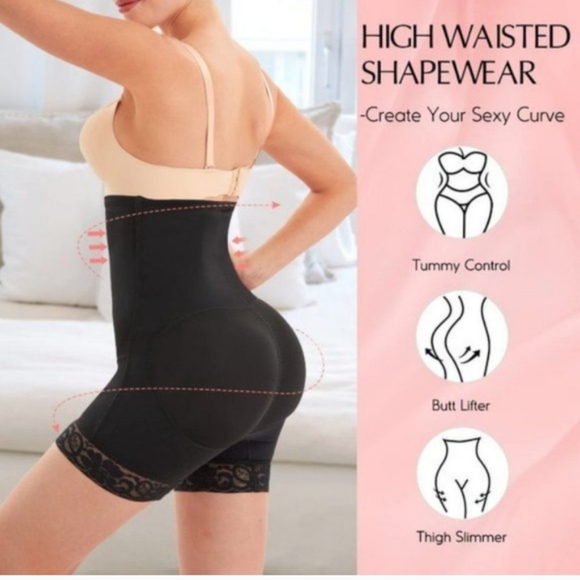 TUMMY Control Shapewear Shorts Underwear Black XXL - Picture 2 of 6